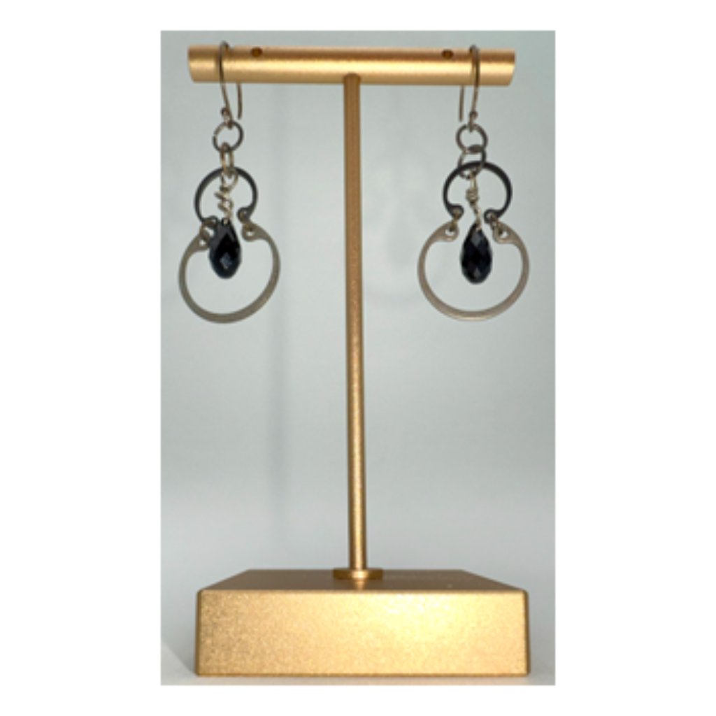 Nwt - Sundance Onyx Geared Up Earrings
